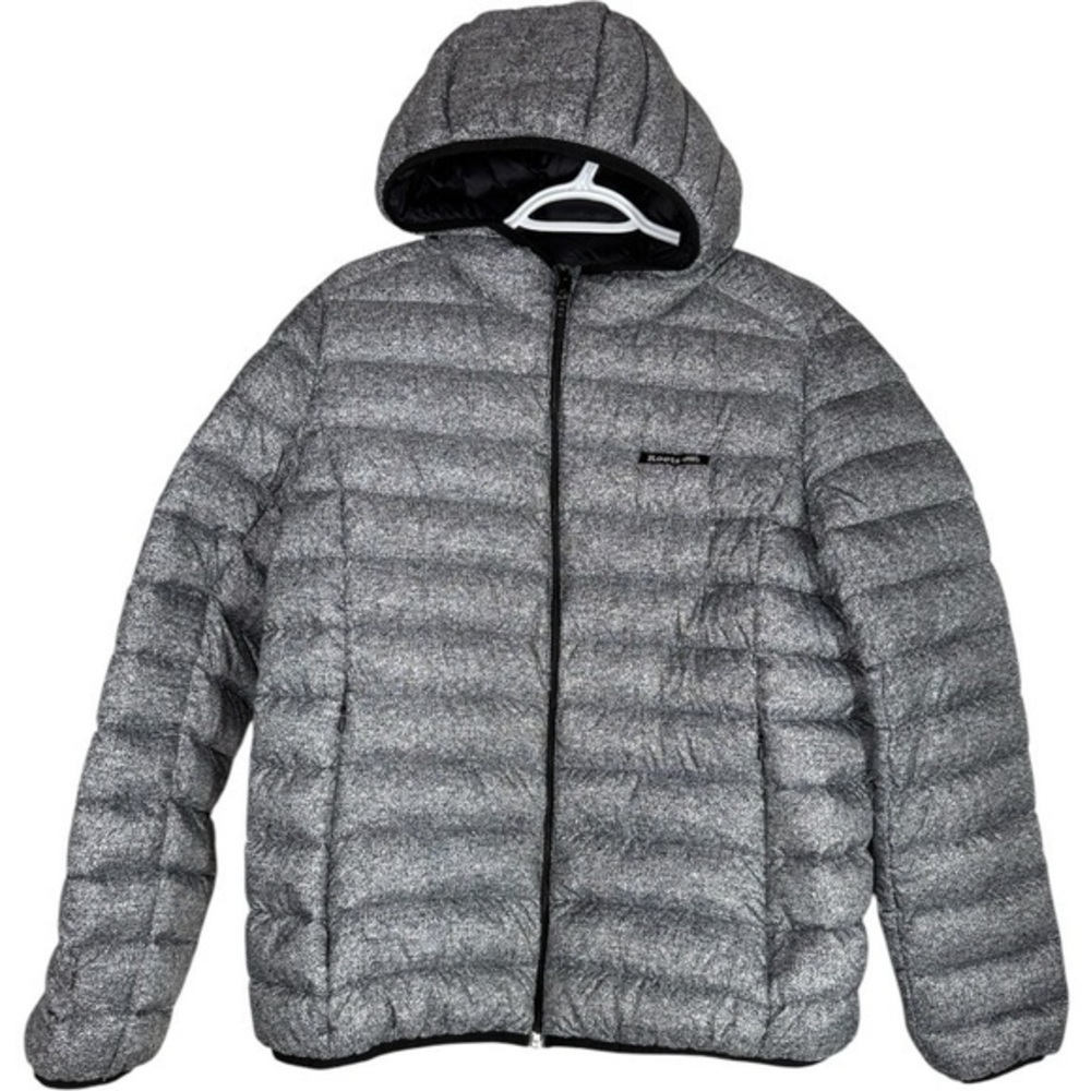 Roots Packable Duck Down Puffer Jacket Salt & Pepper size XS